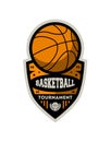 Basketball professional championship vintage label Royalty Free Stock Photo