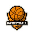 Basketball professional league vintage label Royalty Free Stock Photo