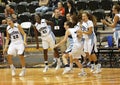 Basketball Quebec Team Players Celebrate