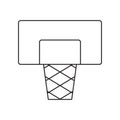 Basketball shield line icon