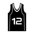 Basketball shirt uniform icon