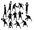 Basketball Silhouettes