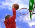 Basketball slam dunk Royalty Free Stock Photo