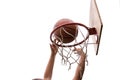 Basketball slam dunk Royalty Free Stock Photo