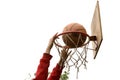 Basketball slam dunk Royalty Free Stock Photo