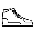 Basketball sneaker icon outline vector. Sport shoe Royalty Free Stock Photo