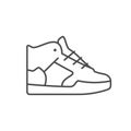Basketball sneaker line outline icon Royalty Free Stock Photo