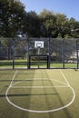 Basketball and soccer cage