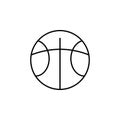 basketball, sport icon. Element of wedding for mobile concept and web apps illustration. Thin line icon for website design and Royalty Free Stock Photo