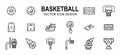 basketball sport related vector icon user interface graphic design. Contains such Icons as basket ball, field, floor, court,