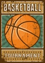 Basketball Sport Retro Pop Art Poster Signage