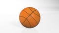 Basketball, sports equipment, ball isolated on white background Royalty Free Stock Photo