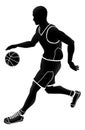 Basketball Player Sports Silhouette