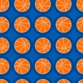 Basketball sports seamless pattern