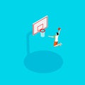 Basketball and streetball in the isometric style