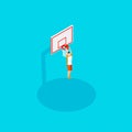 Basketball and streetball in the isometric style