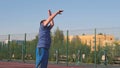 Basketball In The Sunset