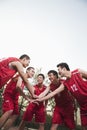 Basketball team gating ready for the game