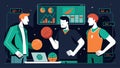 A basketball team invests in the latest data visualization tools to better understand their players performance and make Royalty Free Stock Photo