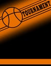 Basketball themed flier template Royalty Free Stock Photo