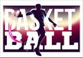 Basketball tournament flyer Royalty Free Stock Photo