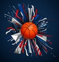 Basketball tournament. Vector illustration Royalty Free Stock Photo