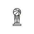 Basketball trophy icon Royalty Free Stock Photo