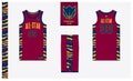Basketball uniform mockup template design for basketball club. Basketball jersey, basketball shorts, basketball logo design.