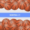 Basketball vector background Royalty Free Stock Photo