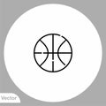 Basketball vector icon sign symbol Royalty Free Stock Photo