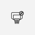 Basketball vector icon sign symbol Royalty Free Stock Photo