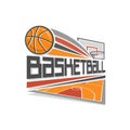 Basketball vector logo Royalty Free Stock Photo