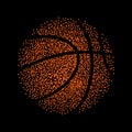 Basketball technology background game. Vector illustration eps 10