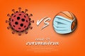 Basketball vs coronavirus covid-19