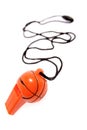 Basketball whistle Royalty Free Stock Photo