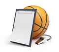 Basketball whistle judge Royalty Free Stock Photo