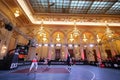 Basketball 3x3 in the Palace of the Parliament, Bucharest, Romania Royalty Free Stock Photo