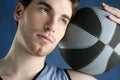 Basketball young man basket player portrait