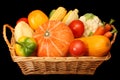 Basketful of vegetables