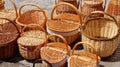 Basketry traditional handcraft in spain