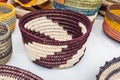 Baskets made of natural fiber, handicrafts of Huaorani Indigenous people, Ecuador Royalty Free Stock Photo