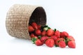 Baskets and strawberries