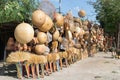 Basketware shop by the side of the road in Thailand