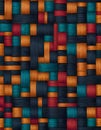 Basketweave Fabric Texture and Background, Generative AI Royalty Free Stock Photo