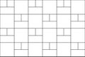 Basketweave tile mosaic texture. Stone or ceramic block wall background. Kitchen backsplash or bathroom, shower, toilet