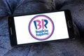 Baskin robbins ice cream chain logo Royalty Free Stock Photo
