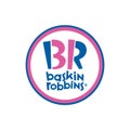 Baskin robbins logo editorial illustrative on white background