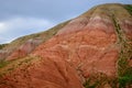 Massive red slopes of the Big Bogdo Mount