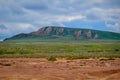 Panoramic view of the Big Bogdo Mount