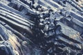 Baslalt colums in Iceland Royalty Free Stock Photo